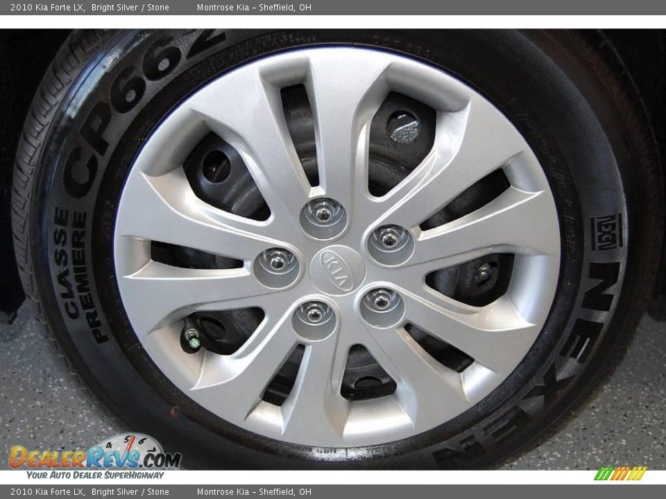 2010 Kia Forte LX Bright Silver / Stone Photo #18