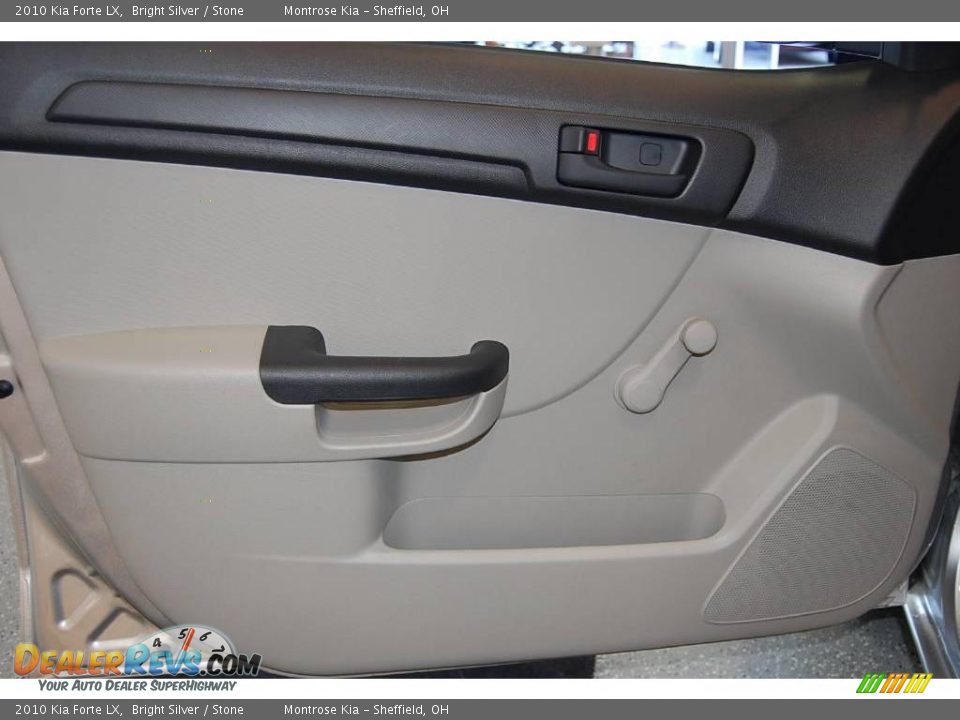 2010 Kia Forte LX Bright Silver / Stone Photo #24