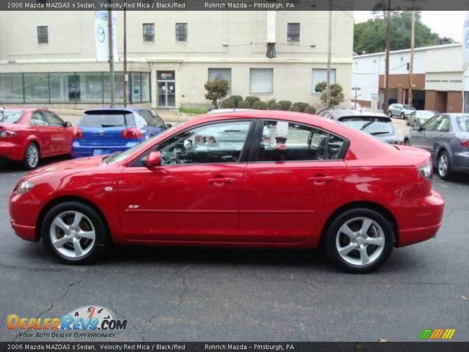 2006 Mazda MAZDA3 s Sedan Velocity Red Mica / Black/Red Photo #2