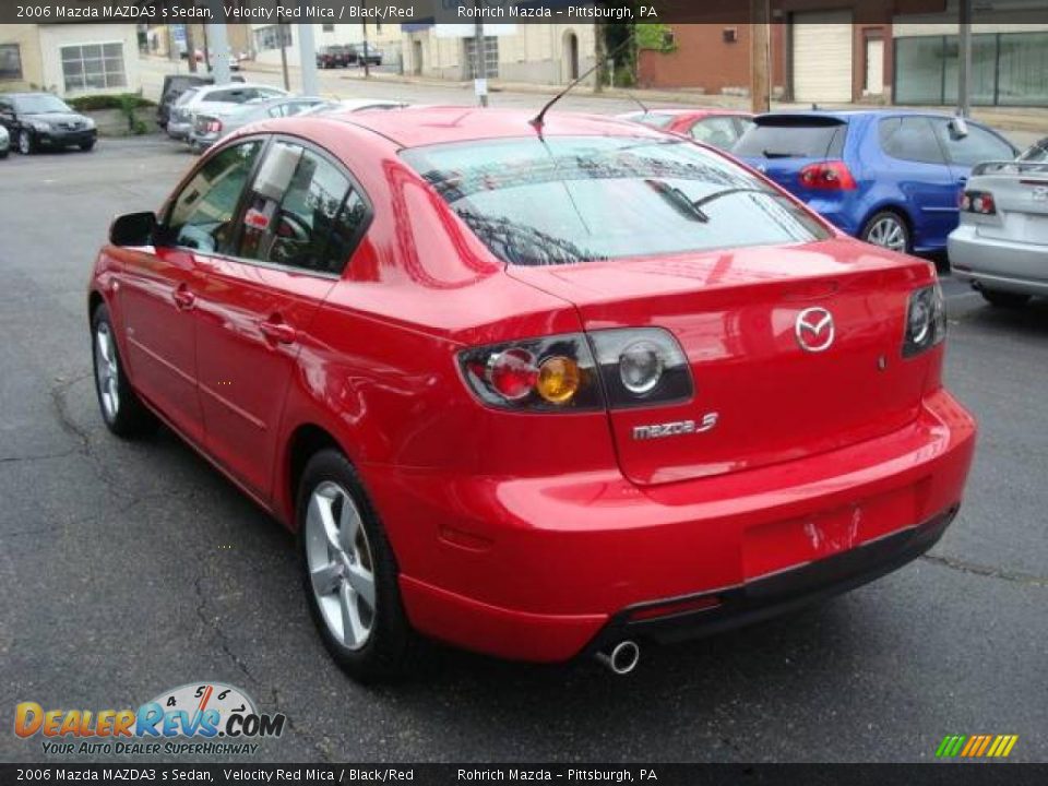 2006 Mazda MAZDA3 s Sedan Velocity Red Mica / Black/Red Photo #3