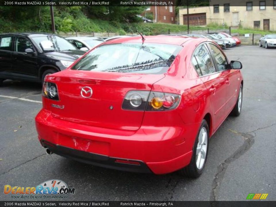 2006 Mazda MAZDA3 s Sedan Velocity Red Mica / Black/Red Photo #5