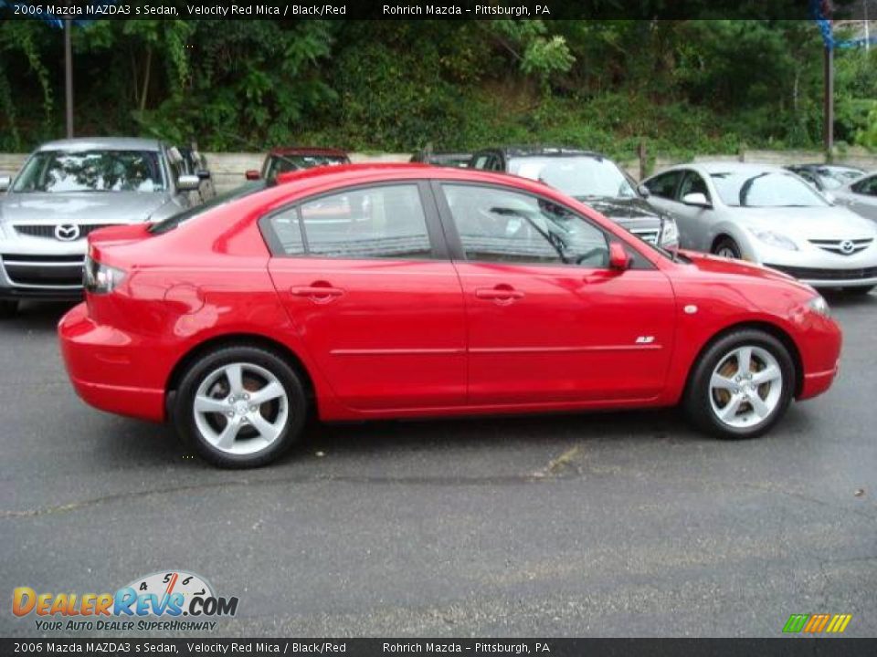 2006 Mazda MAZDA3 s Sedan Velocity Red Mica / Black/Red Photo #6