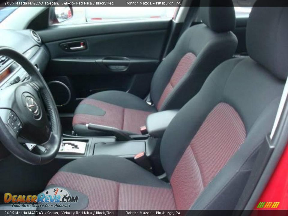 2006 Mazda MAZDA3 s Sedan Velocity Red Mica / Black/Red Photo #10