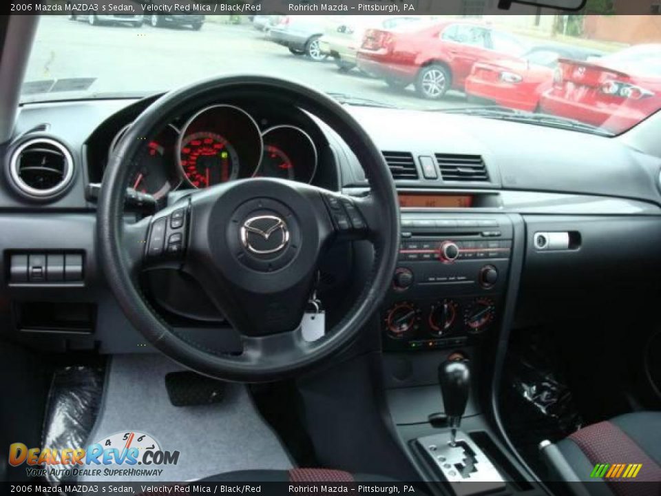 2006 Mazda MAZDA3 s Sedan Velocity Red Mica / Black/Red Photo #12