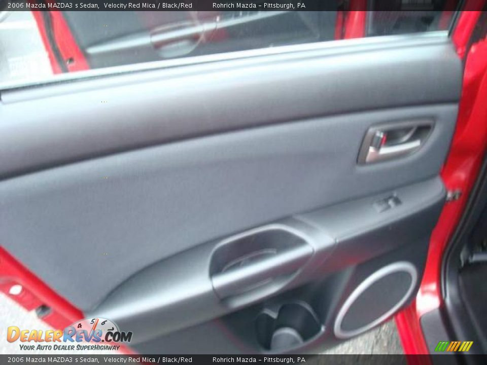 2006 Mazda MAZDA3 s Sedan Velocity Red Mica / Black/Red Photo #13