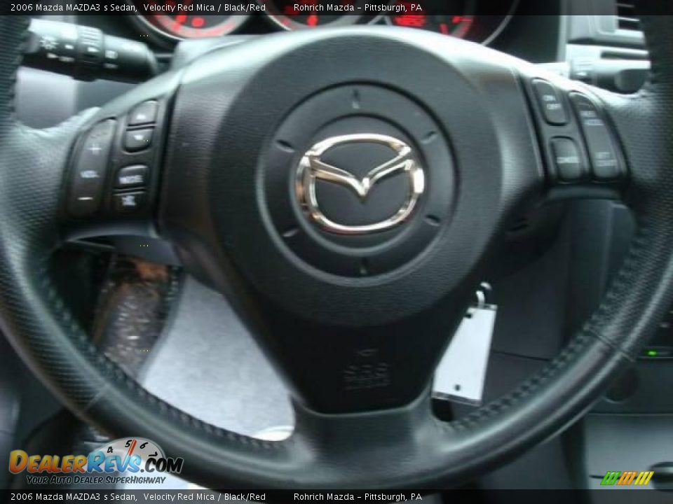 2006 Mazda MAZDA3 s Sedan Velocity Red Mica / Black/Red Photo #15