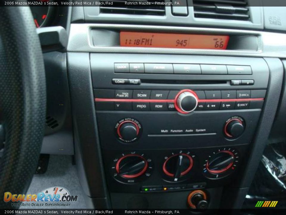 2006 Mazda MAZDA3 s Sedan Velocity Red Mica / Black/Red Photo #18