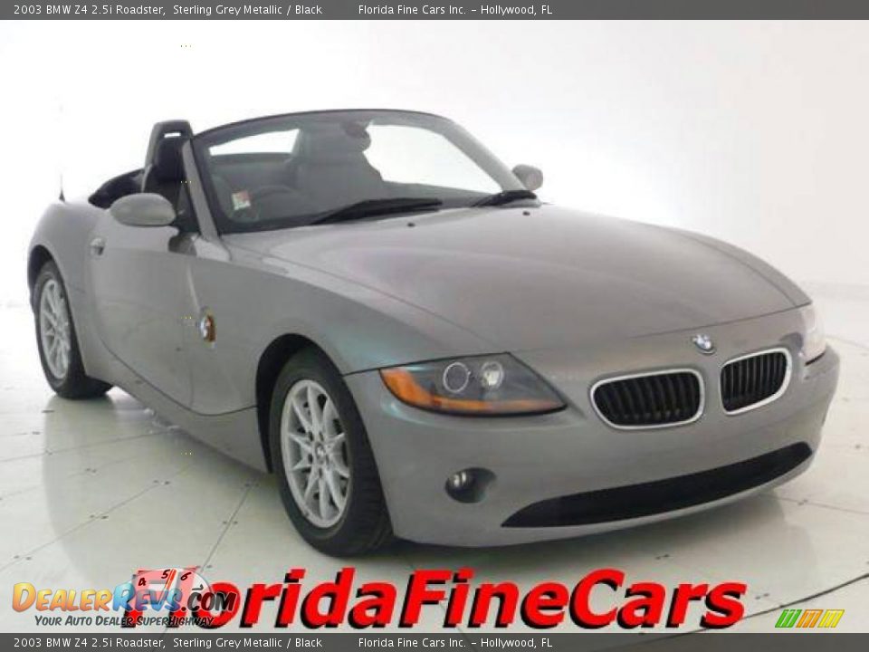 2003 BMW Z4 2.5i Roadster Sterling Grey Metallic / Black Photo #1