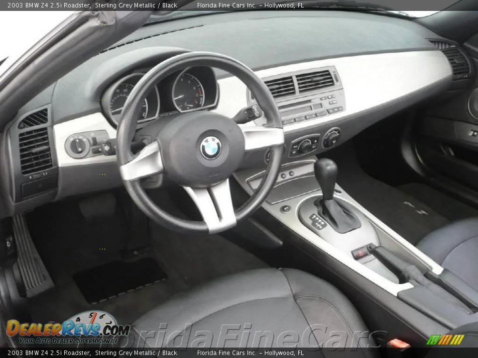 2003 BMW Z4 2.5i Roadster Sterling Grey Metallic / Black Photo #13