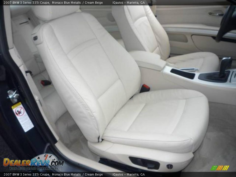 2007 BMW 3 Series 335i Coupe Monaco Blue Metallic / Cream Beige Photo #6