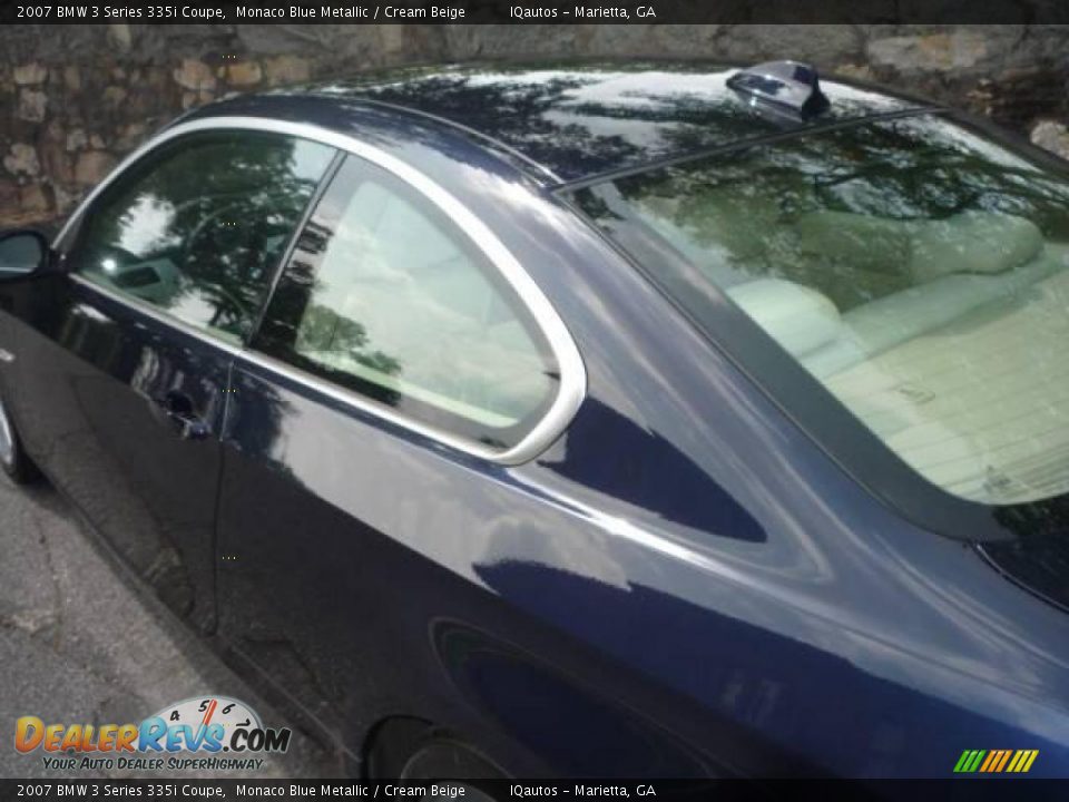 2007 BMW 3 Series 335i Coupe Monaco Blue Metallic / Cream Beige Photo #15