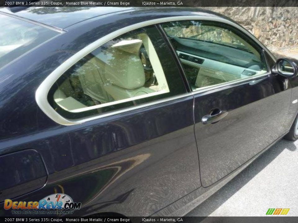 2007 BMW 3 Series 335i Coupe Monaco Blue Metallic / Cream Beige Photo #16