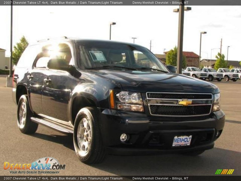 2007 Chevrolet Tahoe LT 4x4 Dark Blue Metallic / Dark Titanium/Light Titanium Photo #3