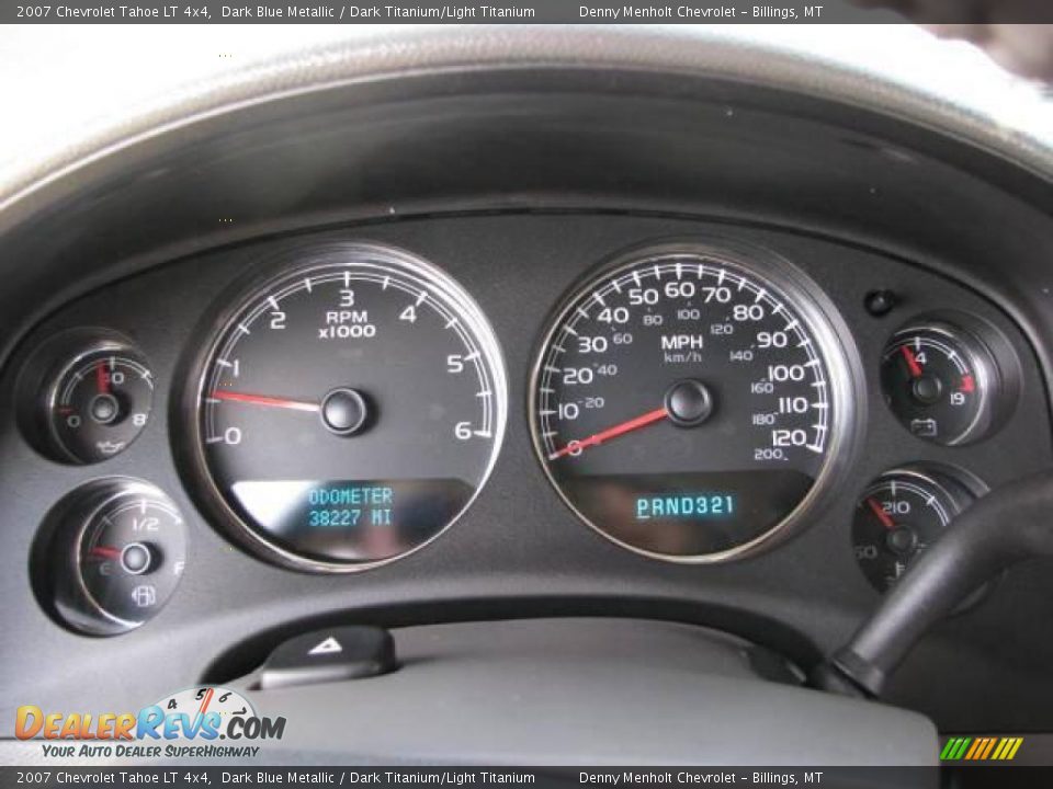 2007 Chevrolet Tahoe LT 4x4 Dark Blue Metallic / Dark Titanium/Light Titanium Photo #12