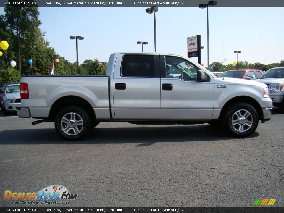 2008 Ford F150 XLT SuperCrew Silver Metallic / Medium/Dark Flint Photo #2