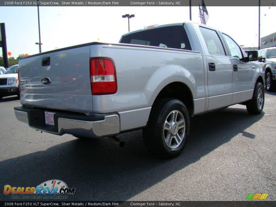 2008 Ford F150 XLT SuperCrew Silver Metallic / Medium/Dark Flint Photo #3