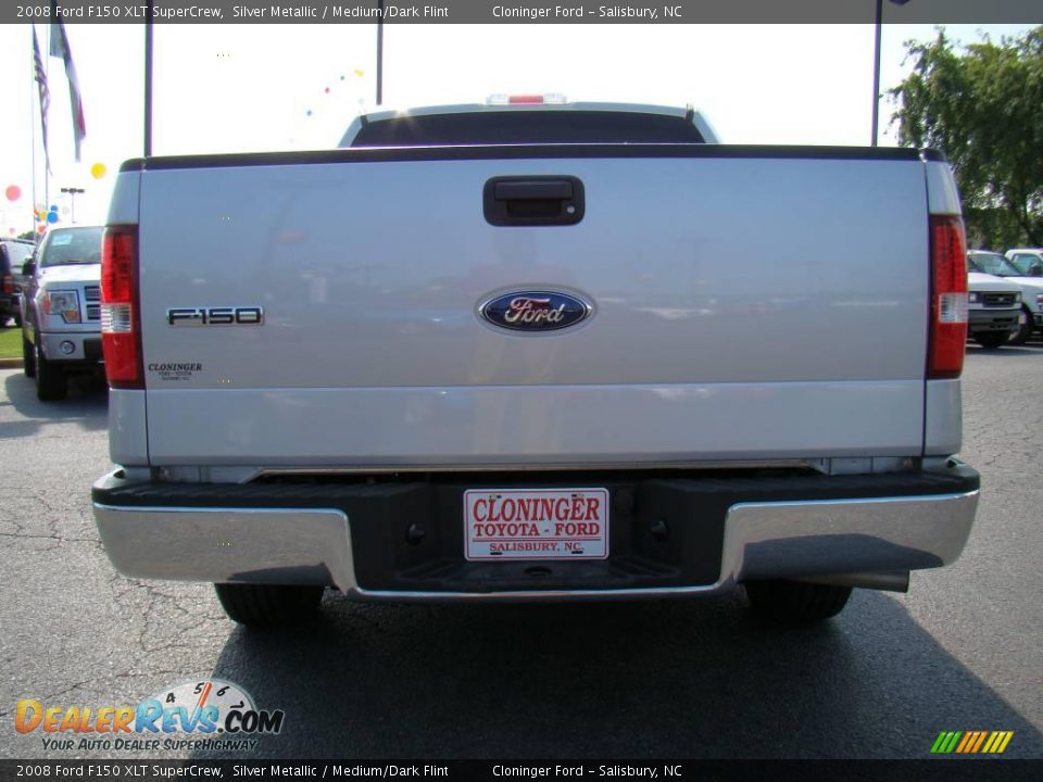 2008 Ford F150 XLT SuperCrew Silver Metallic / Medium/Dark Flint Photo #4