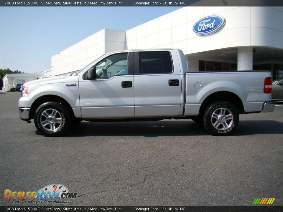 2008 Ford F150 XLT SuperCrew Silver Metallic / Medium/Dark Flint Photo #5