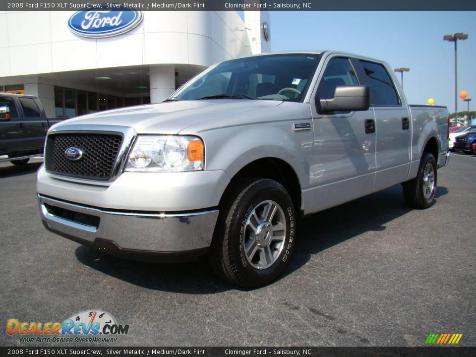2008 Ford F150 XLT SuperCrew Silver Metallic / Medium/Dark Flint Photo #6