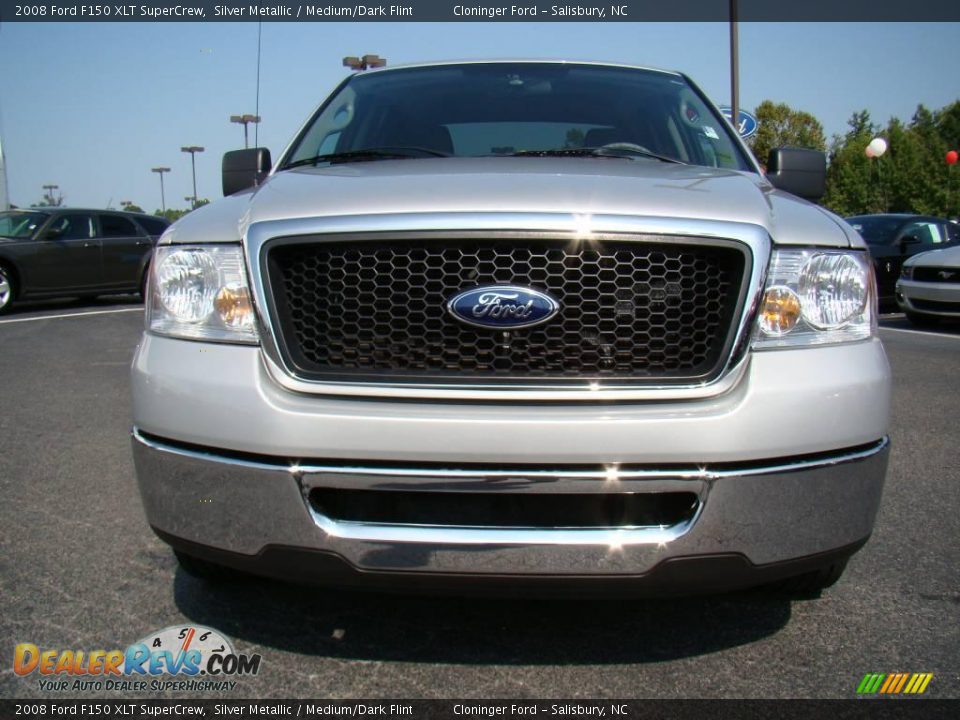 2008 Ford F150 XLT SuperCrew Silver Metallic / Medium/Dark Flint Photo #7