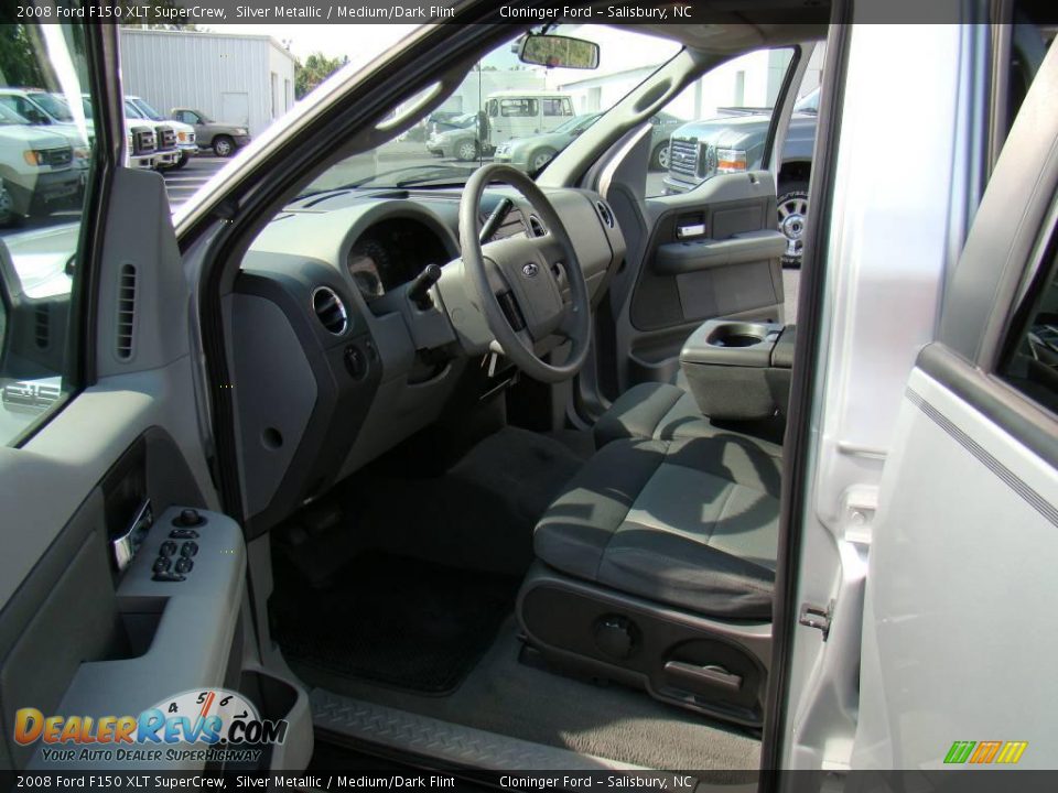 2008 Ford F150 XLT SuperCrew Silver Metallic / Medium/Dark Flint Photo #8