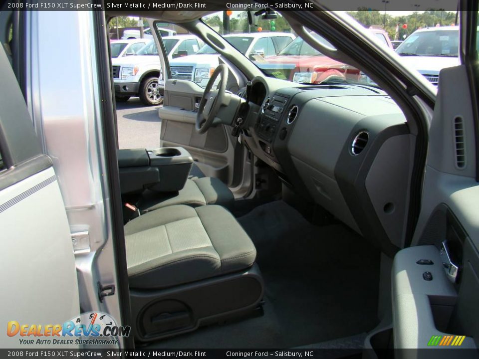 2008 Ford F150 XLT SuperCrew Silver Metallic / Medium/Dark Flint Photo #11