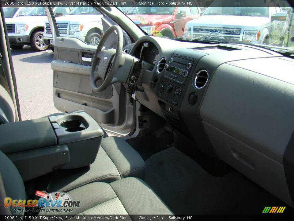 2008 Ford F150 XLT SuperCrew Silver Metallic / Medium/Dark Flint Photo #12