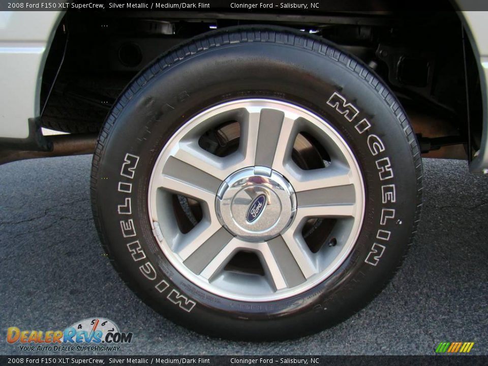 2008 Ford F150 XLT SuperCrew Silver Metallic / Medium/Dark Flint Photo #13