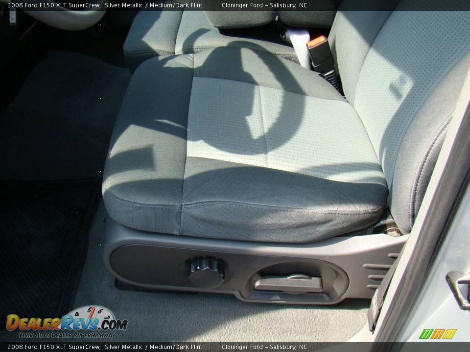2008 Ford F150 XLT SuperCrew Silver Metallic / Medium/Dark Flint Photo #15