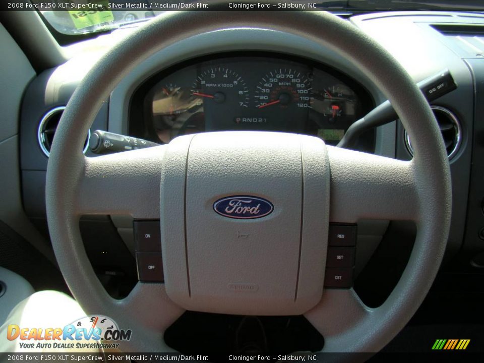 2008 Ford F150 XLT SuperCrew Silver Metallic / Medium/Dark Flint Photo #17