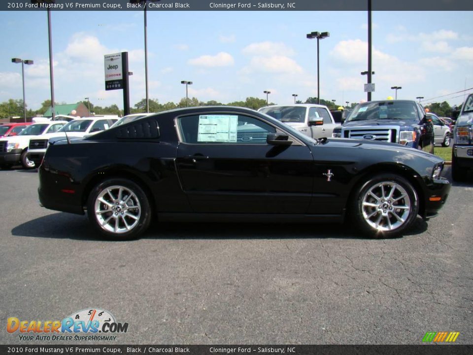 2010 Ford Mustang V6 Premium Coupe Black / Charcoal Black Photo #2