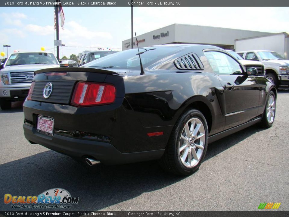 2010 Ford Mustang V6 Premium Coupe Black / Charcoal Black Photo #3