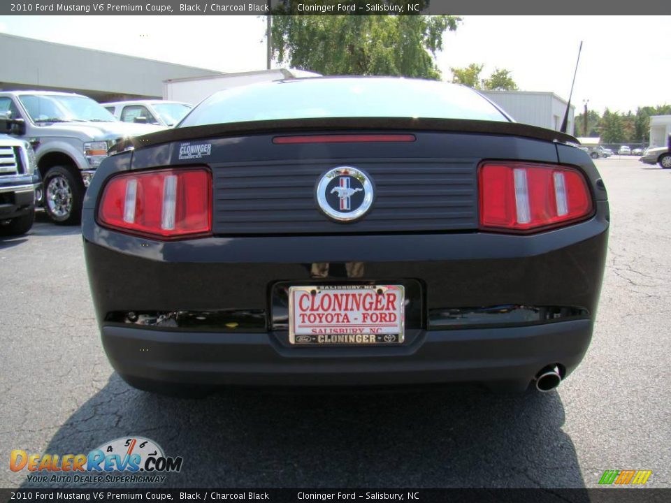 2010 Ford Mustang V6 Premium Coupe Black / Charcoal Black Photo #4