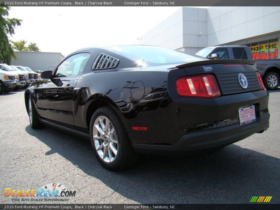 2010 Ford Mustang V6 Premium Coupe Black / Charcoal Black Photo #24