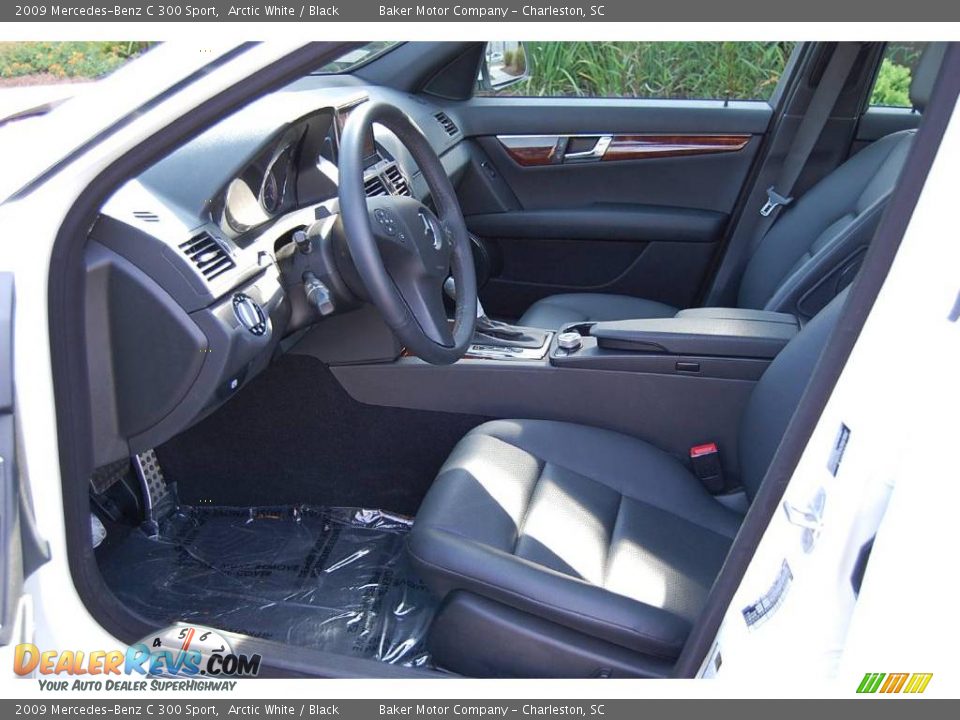 2009 Mercedes-Benz C 300 Sport Arctic White / Black Photo #5