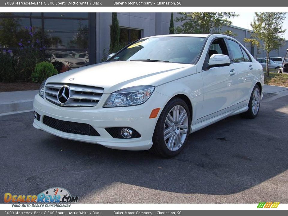2009 Mercedes-Benz C 300 Sport Arctic White / Black Photo #13