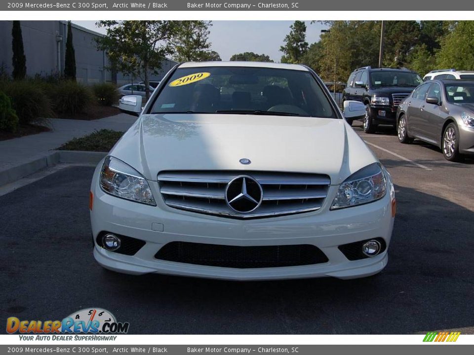 2009 Mercedes-Benz C 300 Sport Arctic White / Black Photo #14