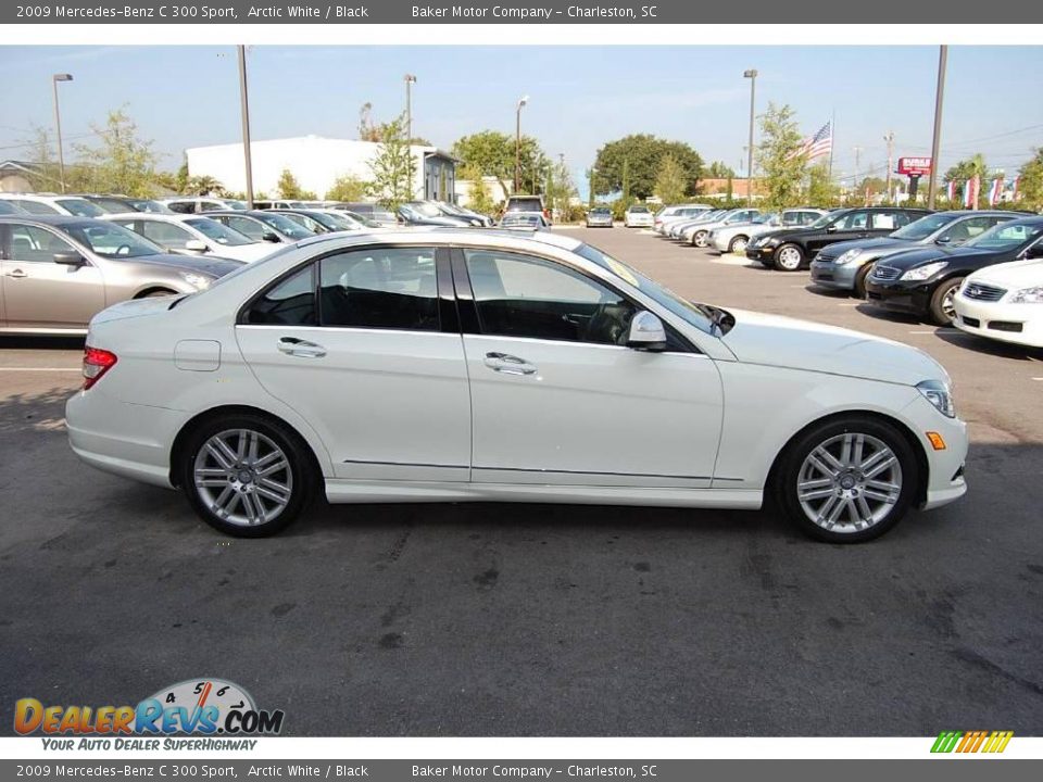 2009 Mercedes-Benz C 300 Sport Arctic White / Black Photo #15