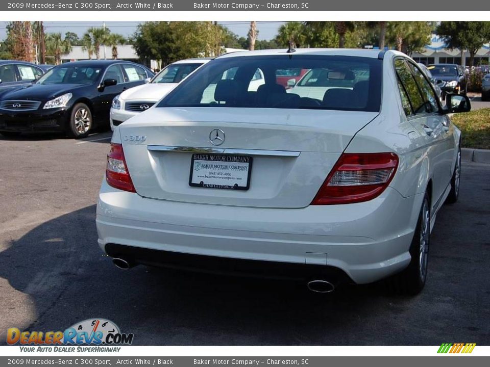 2009 Mercedes-Benz C 300 Sport Arctic White / Black Photo #16