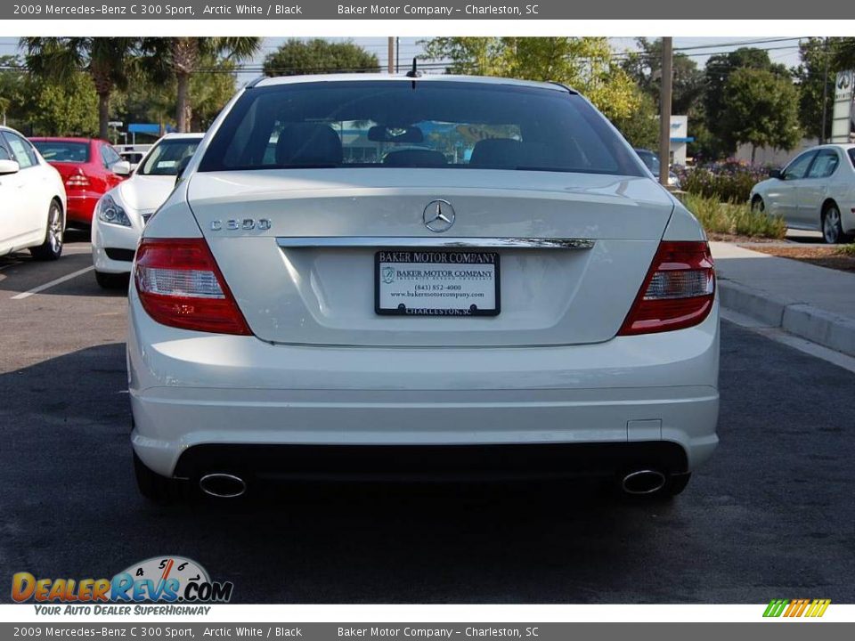 2009 Mercedes-Benz C 300 Sport Arctic White / Black Photo #17