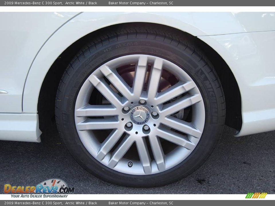 2009 Mercedes-Benz C 300 Sport Arctic White / Black Photo #19