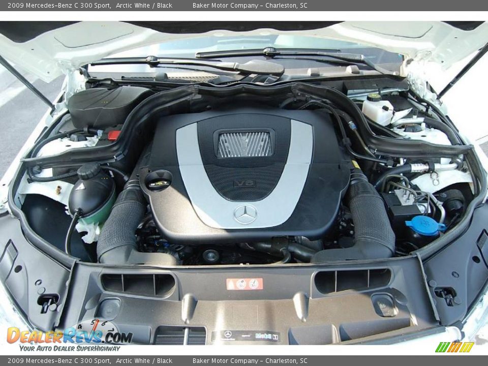 2009 Mercedes-Benz C 300 Sport Arctic White / Black Photo #21