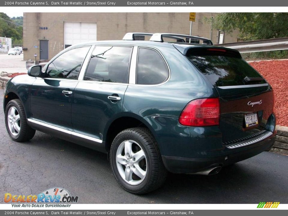 2004 Porsche Cayenne S Dark Teal Metallic / Stone/Steel Grey Photo #3