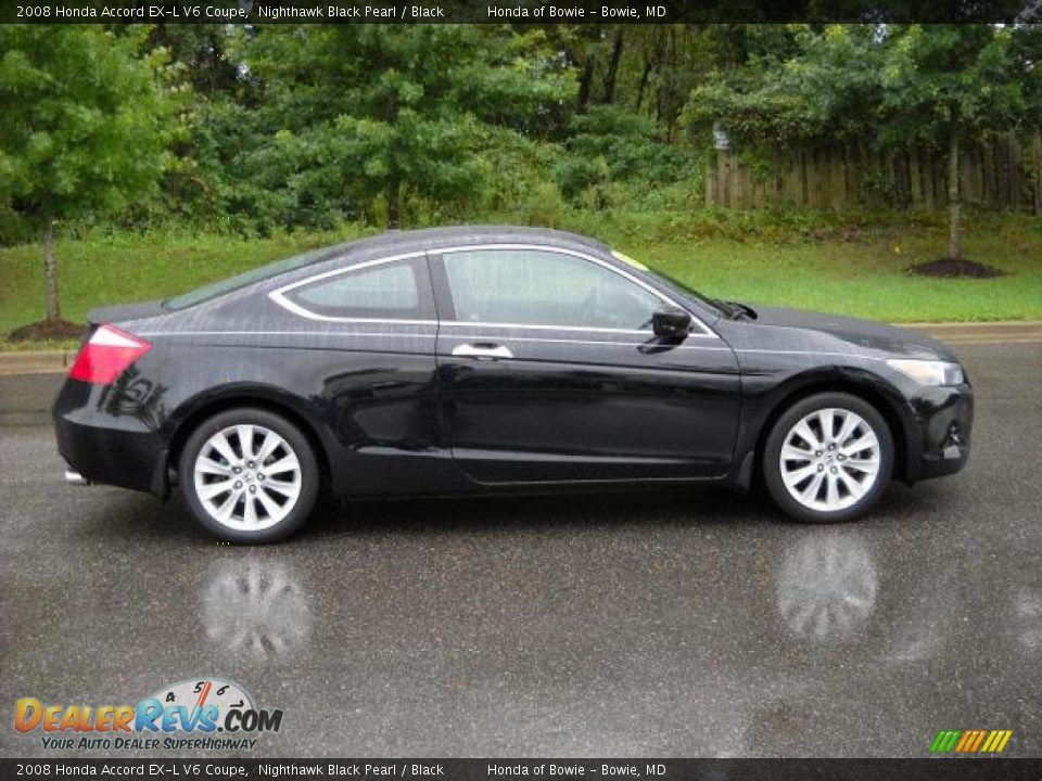 2008 Honda Accord EX-L V6 Coupe Nighthawk Black Pearl / Black Photo #2