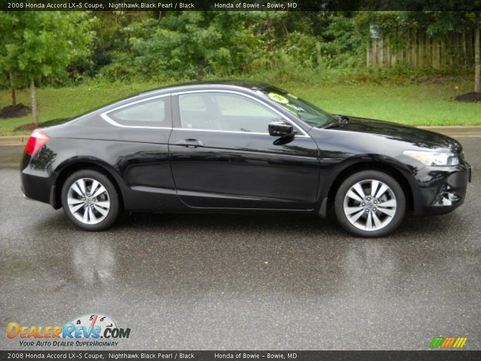 2008 Honda Accord LX-S Coupe Nighthawk Black Pearl / Black Photo #2