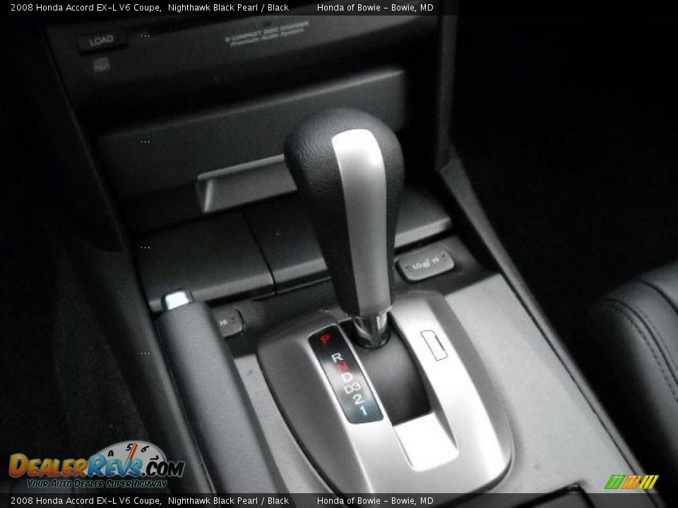 2008 Honda Accord EX-L V6 Coupe Nighthawk Black Pearl / Black Photo #15