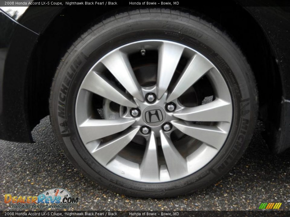 2008 Honda Accord LX-S Coupe Nighthawk Black Pearl / Black Photo #10