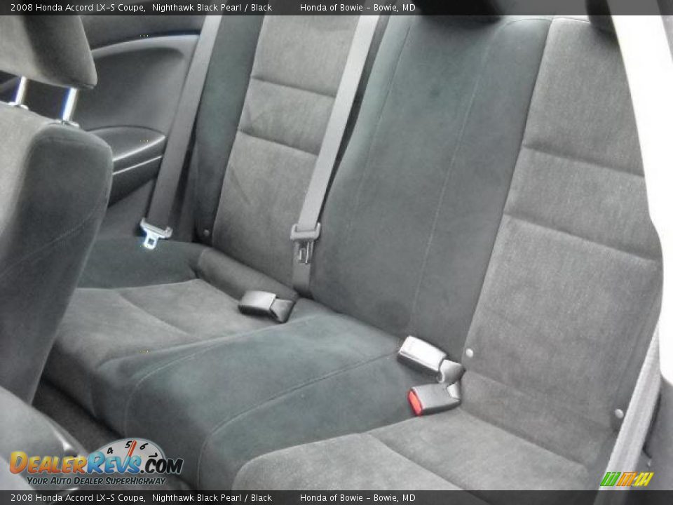 2008 Honda Accord LX-S Coupe Nighthawk Black Pearl / Black Photo #12