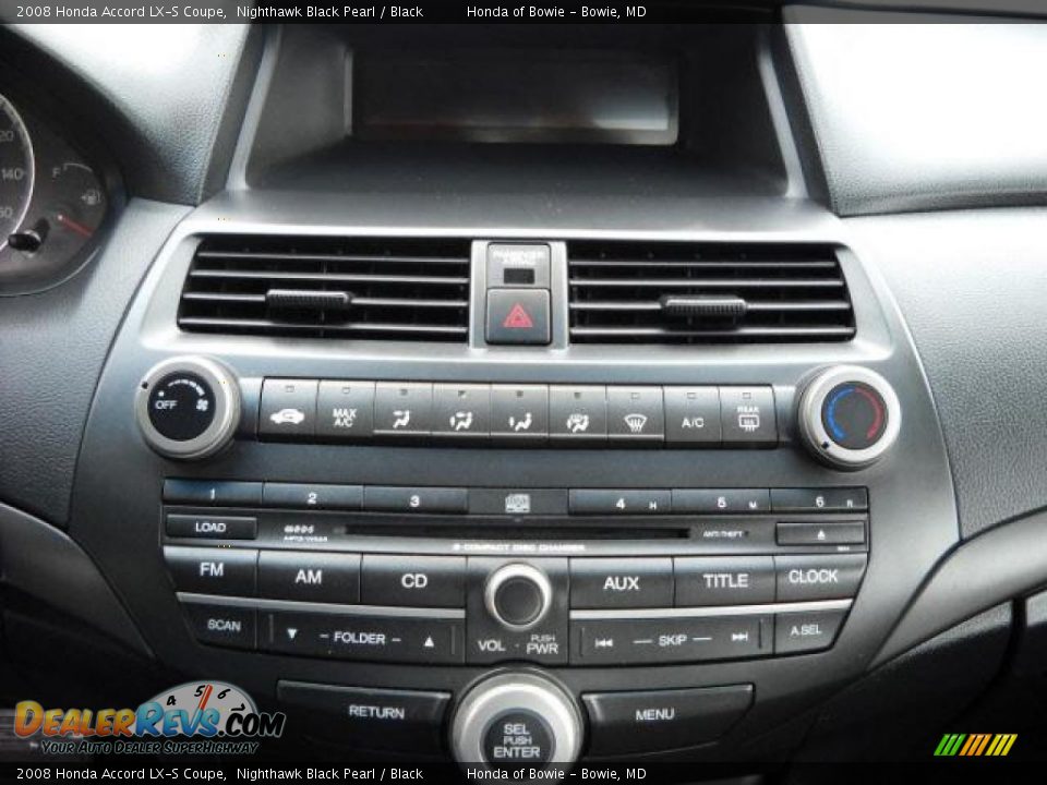 2008 Honda Accord LX-S Coupe Nighthawk Black Pearl / Black Photo #13