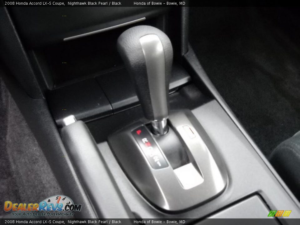2008 Honda Accord LX-S Coupe Nighthawk Black Pearl / Black Photo #14